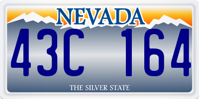 NV license plate 43C164
