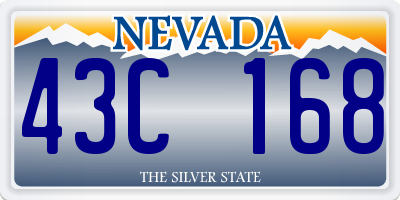 NV license plate 43C168