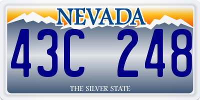 NV license plate 43C248