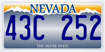 NV license plate 43C252