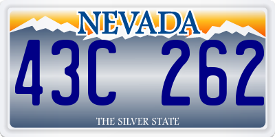 NV license plate 43C262
