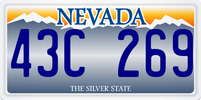 NV license plate 43C269