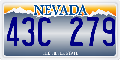 NV license plate 43C279