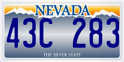 NV license plate 43C283