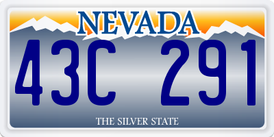 NV license plate 43C291