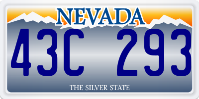 NV license plate 43C293