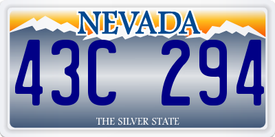 NV license plate 43C294