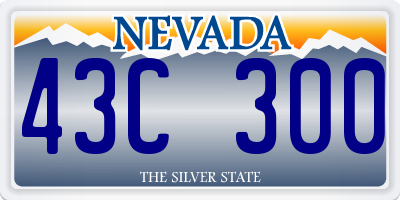 NV license plate 43C300