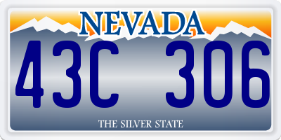 NV license plate 43C306