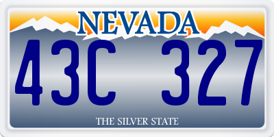 NV license plate 43C327