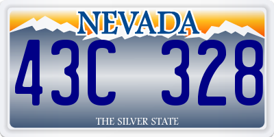 NV license plate 43C328