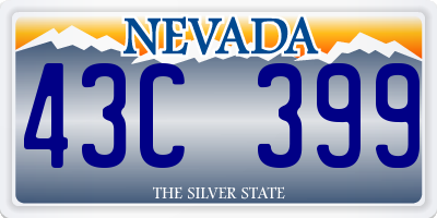 NV license plate 43C399