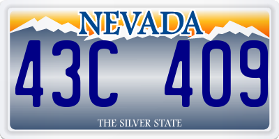 NV license plate 43C409