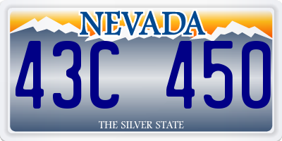 NV license plate 43C450