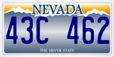 NV license plate 43C462