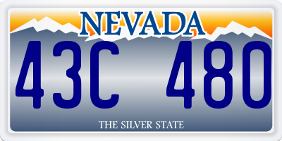 NV license plate 43C480