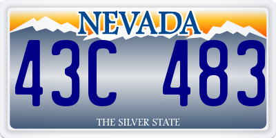 NV license plate 43C483