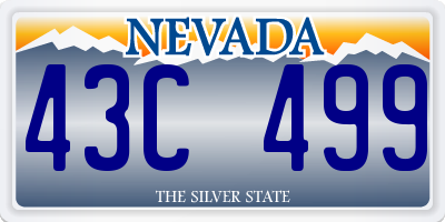 NV license plate 43C499