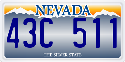 NV license plate 43C511