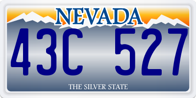 NV license plate 43C527