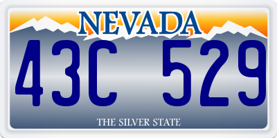 NV license plate 43C529