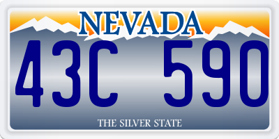 NV license plate 43C590