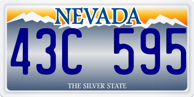 NV license plate 43C595