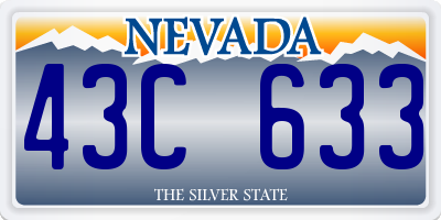 NV license plate 43C633