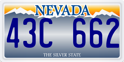 NV license plate 43C662