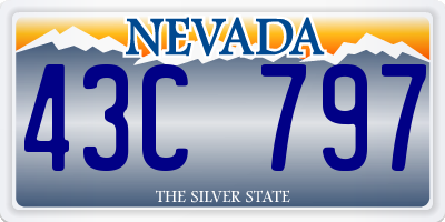 NV license plate 43C797
