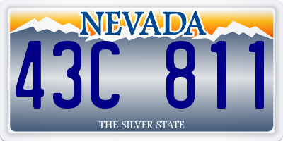 NV license plate 43C811