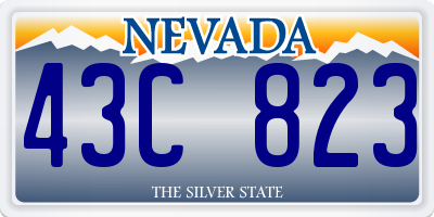 NV license plate 43C823