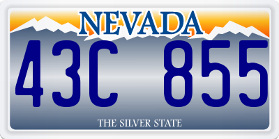 NV license plate 43C855