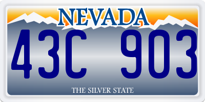 NV license plate 43C903