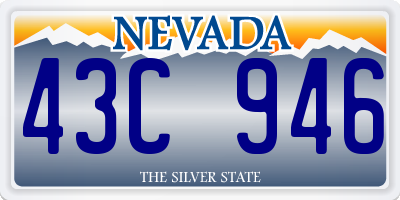 NV license plate 43C946