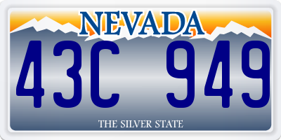 NV license plate 43C949