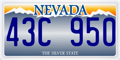 NV license plate 43C950