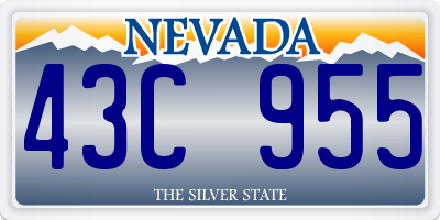 NV license plate 43C955