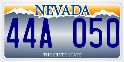 NV license plate 44A050