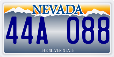 NV license plate 44A088