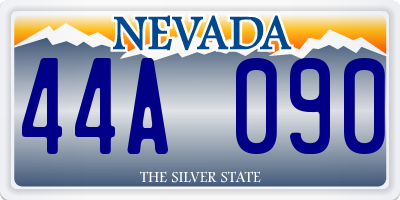 NV license plate 44A090