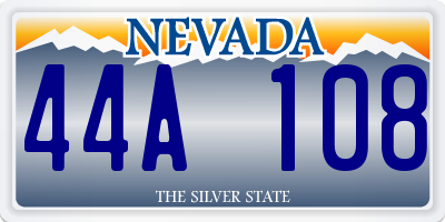 NV license plate 44A108