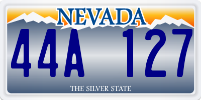 NV license plate 44A127