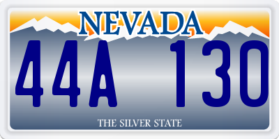 NV license plate 44A130