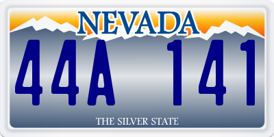 NV license plate 44A141
