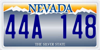 NV license plate 44A148