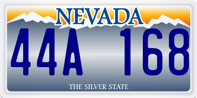 NV license plate 44A168