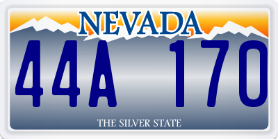 NV license plate 44A170
