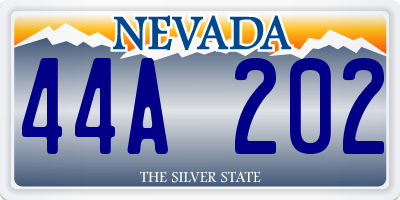 NV license plate 44A202