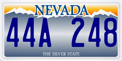 NV license plate 44A248